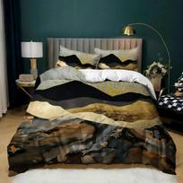 Starry Night Van Gogh Duvet Cover Set Queen Size,Oil Painting Famous Modern Classic Sky Star Art,Decorative 3D Bedding Set 70x133cm 2pcs gray