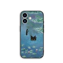 for Motorola Moto G54 G05 G24 G55 G85 G15 G57 G86 Power Edge 50 30 Fusion neo Pro Case Claude Monet Impressionism Waterlily Cat Motorola Moto G24 Power