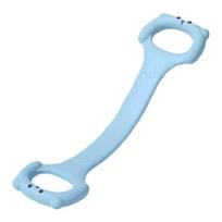 Figure 8 Resistance Band with Handle 40Lbs Men Women 8-Shaped Elastic Exercise Band Yoga Pilates Arm Back Shoulder Training Elastic Rope mėlyna