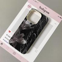 Black Lily Flower Pattern Phone Case For IPhone 17 16 E 15 14 13 12 11 Pro Max  17 Air 14 16 Plus Soft Silicone Shockproof Cover iphone 13 Pro