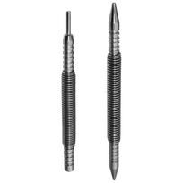 1/2Pcs Spring Tool Hammerless Nail Set Double Head 1/16&3/32inch Spring Loaded Marking Holes Tool Metal Woodwork Drill Bit