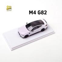 Pre Howie Model 1/64 M4 G82 Alloy Diecast Model Car Simulation Toy Collection Vehicle Gift For Adults white