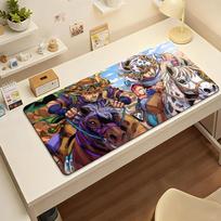 Comic JoJo Bizarre Adventure Mouse Pad Computer Laptop Rubber Non-slip Mouse Mat Mousepad Gamers Decoracion Desk Mat 30cmx60cm(11.8x23.6inch) gray