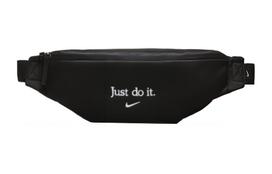 Nike Polyester Fanny Pack Regular Unisex Black With White Embroidery ONESIZE black