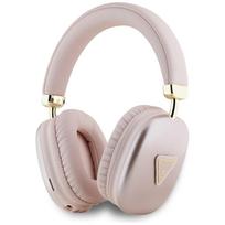 Ausinės Guess Bluetooth 5.3 Metallic Triangle Logo rožinės