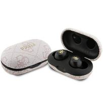 Guess Bluetooth ausinės GUTWSP4EGP TWS + ENC įkrovimo stotelė rožinės spalvos 4G Metal