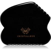 Crystallove Black Obsidian Contour Gua Sha masažuoklis 1 vnt.