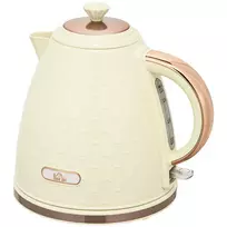 HOMCOM Virdymo Virdulys, 2200W, Vandens Lygio Indikatorius, Filtras, Greitas Virimas, Smėlio spalvos