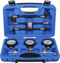 Motociklų kuro ir kompresijos slėgio matuoklių rinkinys BGS | M8–M14 | 11 vnt. (74355)