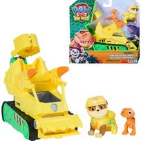 Figūrėlių rinkinys, su priedais Spin Master Paw Patrol Rubble Dino Rescue Bulldozer, geltona sp./žalia sp.