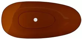 Vonia Besco Xara Earth Rust, 160 x 75 cm, su baltu dangteliu