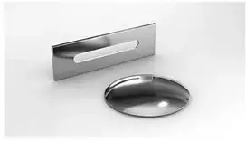 Vonia Besco Zoya Glam Graphite, 150 x 75 cm, kairinė, su chrome sifonu