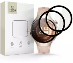 Tech-Protect Glass Flex+ 2 vnt. komplektas hibridinis stiklas Huawei Watch 5 42 mm - juodas