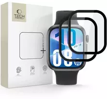 Tech-Protect Glass Flex+ 2 vnt. hibridinis stiklas skirtas Huawei Watch Fit 3 / 4 - juodas