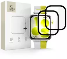 Tech-Protect Glass Flex+ hibridinis stiklas, 2 vnt. pakuotė, skirta Huawei Watch Fit 5 - juodas
