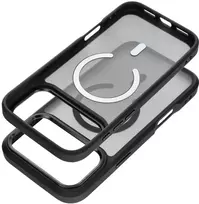 Dėklas Case for iPhone 18 Pro Max / 17 Pro Max Forcell F-Protect Smoke Hybrid Premium compatible with MagSafe juoda