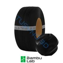 3D plastikas Bambu Lab PETG HF juoda (33102) be ritės (Refill) 1.75mm/1kg
