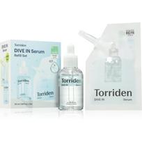 Torriden Dive In Serum Refill Set Intensyviai drėkinantis serumas skaistinamojo poveikio + vienas užpildas 2x50 ml