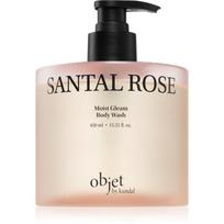 KUNDAL Objet Moist Gleam Body Wash kvapioji dušo želė intensyviai drėkinantis aromatas Santal Rose 450 ml