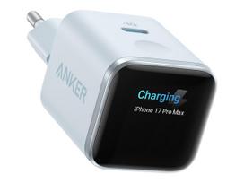 Anker Nano Charger 45W, Smart Display, Blue | A121DG31