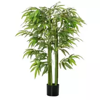 Dirbtinis bambukas 140 cm, su 780 lapų, plastikiniai augalai vazone