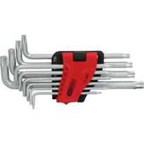 L- raktų komplektas TORX ,T8-T50, 10vnt, ilgi, KS Tools