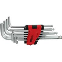 L-raktų šešiakampių komplektas, coliniai, ilgi, inch size, 1 10 osa, KS Tools
