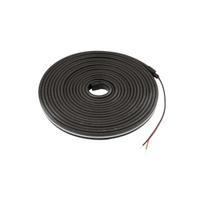 NEON FLEX LED juosta juoda, 24Vdc, 8W/m, 140lm/m, 3000K, 4x10mm, IP67 5m ritė