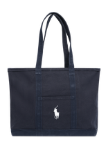 Polo Ralph Lauren - Big Pony Canvas Tote - Talpi rankinė - Tamsiai mėlyna