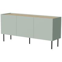 Cama Meble FELLINI komoda 400121, 150x40x70 cm, alyvuogių, aliejumi ąžuolo viršus, 3 durys, MDF, matinis