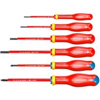 Facom ATDVE.J6PB PROTWIST 1000V izoliuotų atsuktuvų rinkinys, 6 vnt., 10kV, VDE, ISO 8764, IEC 60900