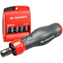 Facom E-PROTWIST atsuktuvas ATPA4V.J12IPB, 12 vnt., 4V, 300 aps./min, 0,9Nm, 1/4"-6,35mm, IP54, greitas įkrovimas