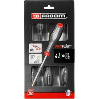 Facom ATXR.J4PB PROTWIST® RESISTORX® atsuktuvų rinkinys, 4 vnt., TT10x75, TT15x75, TT20x100, TT25x100