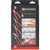 Facom GJP.A4PB mechaniko replių rinkinys, 4 vnt., 0.95kg, įstrižinės pjovimo reples, pusapvalės reples, slankiojančios reples