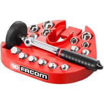 Facom D.48-KITPB alyvos išleidimo veržliarakčių rinkinys, 17 vnt., magnetiniai antgaliai 8-17mm, Torx 45, atrama