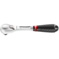 Facom RL.161PB 1/4" kriaušės formos reketas, 5° lankas, 72 dantys, ergonomiška rankena, atsparus dulkėms