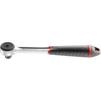 Facom S.161BPB 1/2" reketas, 72 dantys, 5° lankas, kompaktiškas, atsparus dulkėms, IP51, chromuotas, ergonomiška rankena