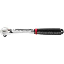 Facom SL.161PB 1/2" kriaušės formos reketas, 5° lankas, 72 dantys, chromuotas, ergonomiška rankena, atsparus dulkėms