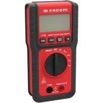 Facom 711BPB multimetras, 600V AC/DC, 0-3kHz, TRMS, CAT III, 10MΩ, 53mm žandikauliai, 52mm kabelis