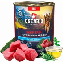 Ontario Adult Beef & Spirulina konservai suaugusiems šunims su jautiena 800g