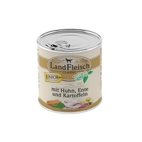 LandFleisch konservai šuniukams su vištiena, antiena ir bulvėmis, 800 g