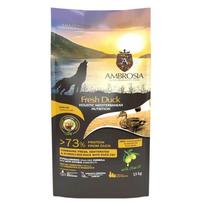AMBROSIA Fresh Duck vieno baltymo begrūdis sausas maistas šunims su antiena 5kg. 5 kg