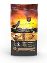 AMBROSIA grain-free Rabbit & Fresh Turkey Adult, begrūdis triušienos ir kalakutienos begrūdis sausas maistas šunims 1kg. - 12kg. 1 kg(sveriamas)