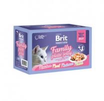 Brit Premium Cat konservai katėms maiš. Fillets in Jelly Family Plate 1020g. (85g. * 12vnt.)