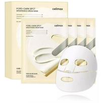 Celimax Pore + Dark Spot Brightening Cream Mask lakštinė dviejų dalių kaukė veidui, 4 x 20 ml