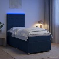 LED lovos čiužinys su LED apšvietimu Mėlyna 90 x 190 cm Audinys