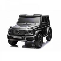 Elektrinis vaikiškas automobilis Mercedes G-Class XL, dvivietis, 24 V, metalinės sidabro spalvos