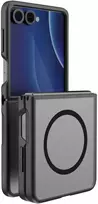 Dėklas UNIQ Veren AF, skirtas Samsung Galaxy Flip8, su Magclick įkrovimu, juodos spalvos