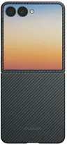 Dėklas PITAKA Edge Dėklas for Samsung Galaxy Z Flip8 juodos spalvos-pilkas