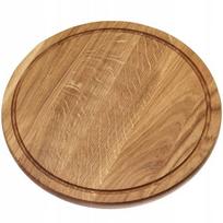 Pjaustymo lentelė, 30 cm, Ąžuolo apvalaus sūrio picos pjaustymo lenta 30cm